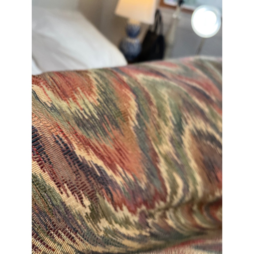 Chevron Pattern Upholstery Fabric 52 x 54 Woven Multicolor Remnant
